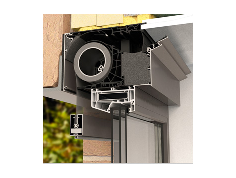 Grila ventilatie cu storuri rulante externe Fixvent Mono AK Evo